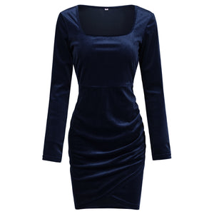 Waist-tight Women's  Fashion Square Collar