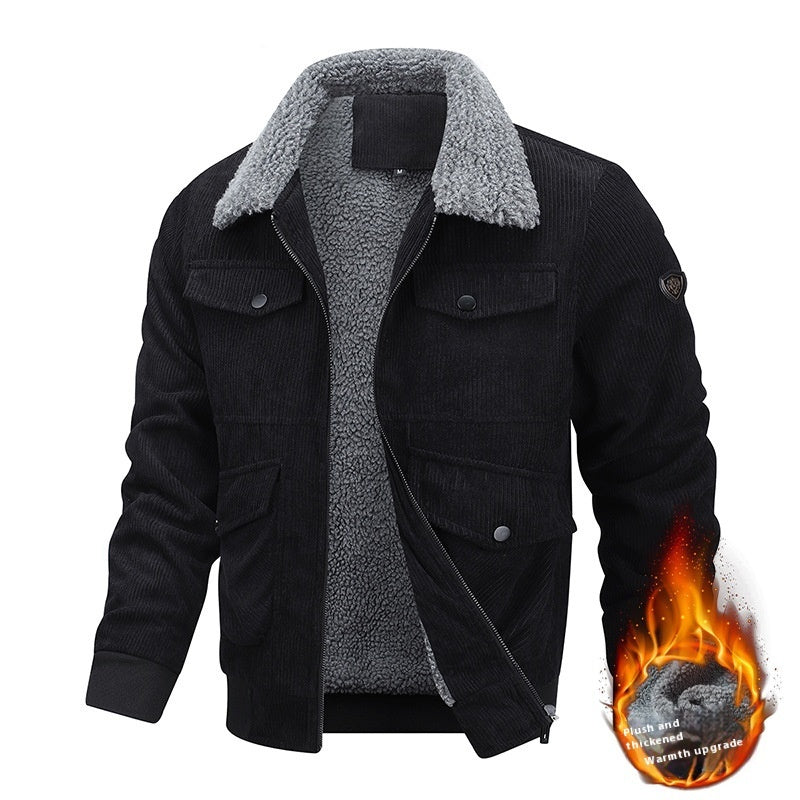 Warm Thicken Cotton Coat Men's Clothing