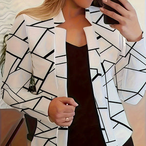 Stand Collar Long Sleeve Suit Small Coat For Women