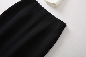 V-neck  Suit Package Hip Skirt