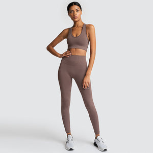 Seamless Gym Set Woman Sportswear