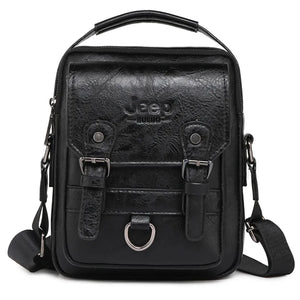 JEEP BULUO Multi-function Business Handbags Men New Man's Shoulder Bag Large Capacity Leather Messenger Bag Crossbody Big Brand