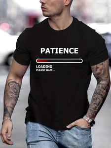 Interesting Patient Loading Printed T-shirt, Men's T-shirt