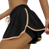 Women 2 In 1 Butt Scrunch Skirted