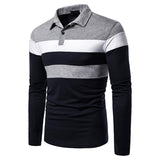 Mens Three-Color Shirts Long Sleeve S -2XL