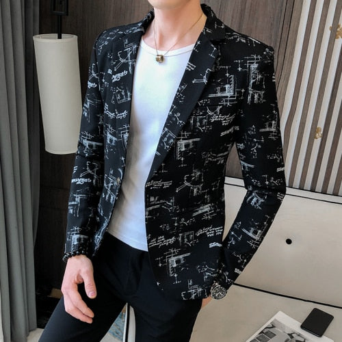 Men's Spring high quality Suit size S-3XL