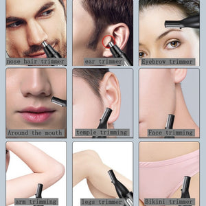 4in1 rechargeable nose ear hair trimmer for men