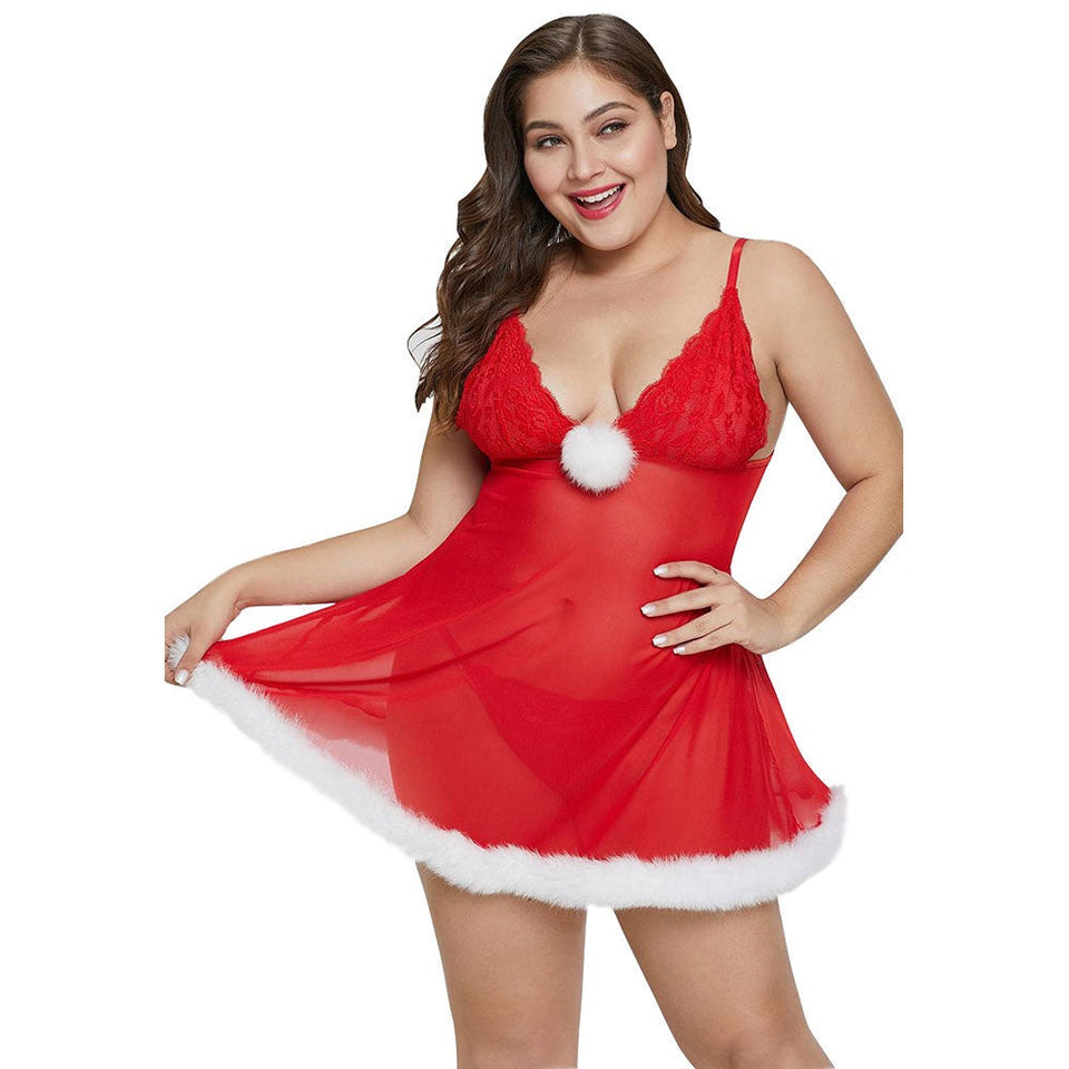 Women Plus Size 2 Piece Lingeries