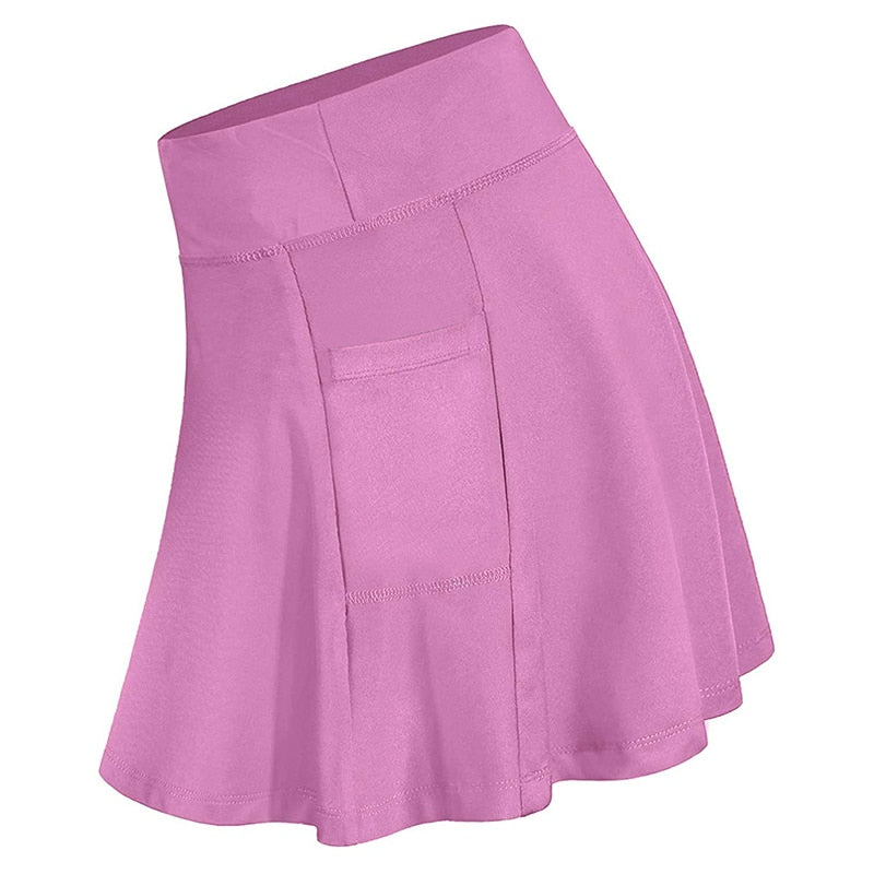 Women's Sport Tennis Skirts With Pockets