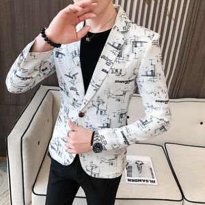 Men's Spring high quality Suit size S-3XL