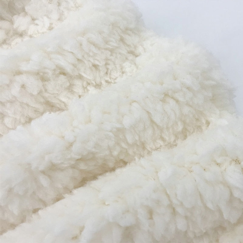 2PCS/Sets Womens Fluffy Suits