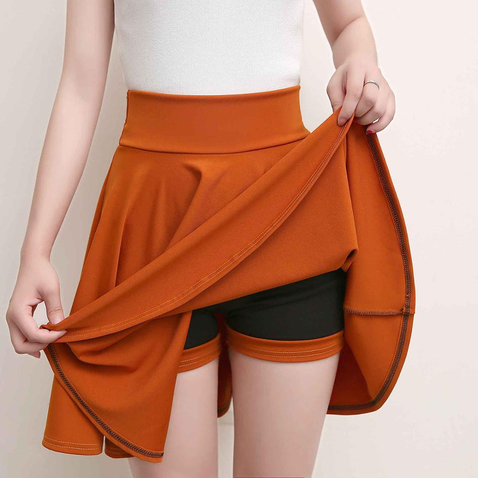 Shorts High Waist Skirt Female