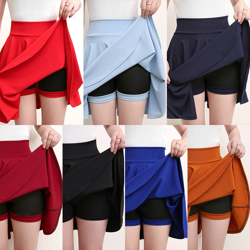 Shorts High Waist Skirt Female