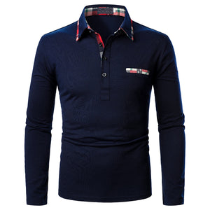 Men Polo Shirt Long-sleeve