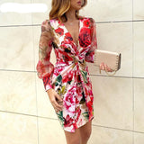 Women Mesh Floral Dress