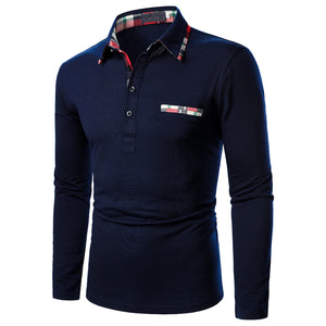 Men Polo Shirt Long-sleeve