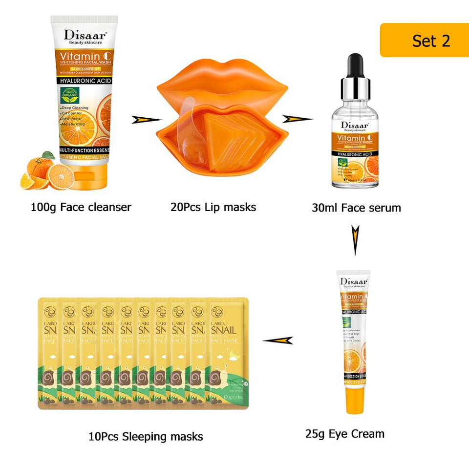 Vitamin C Skin Care Sets Whitening Cream