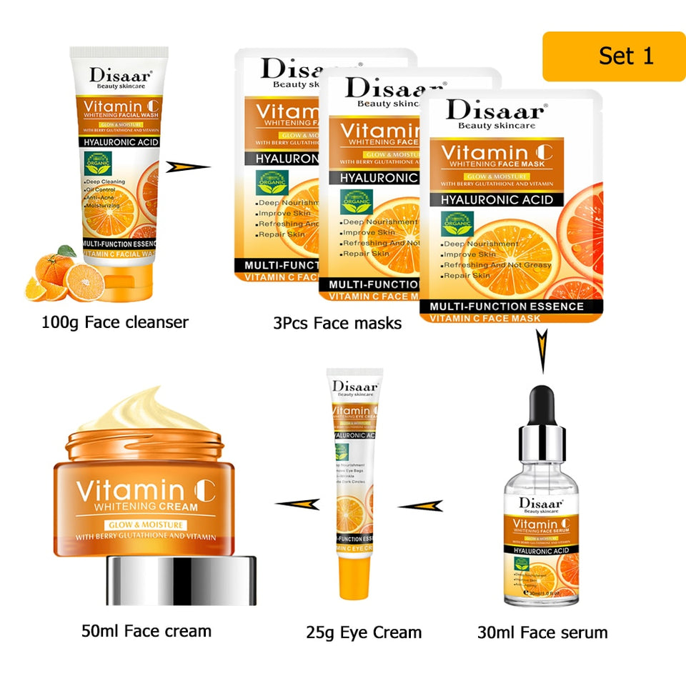 Vitamin C Skin Care Sets Whitening Cream