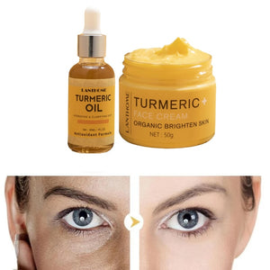 2Pcs/Set Turmeric Skin Care Set Smooth Face